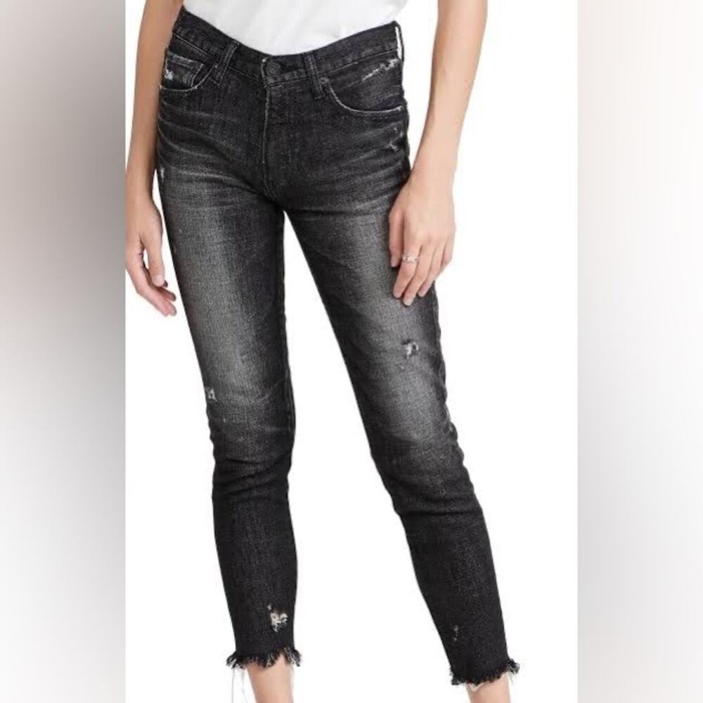 Moussy Vintage Distressed Black Jean
